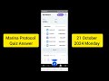 Marina Protocol Crypto Airdrop Answers Today 21 october 2024 | Quiz Answers Today #MarinaProtocol