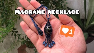 MACRAME NECKLACE WITH BLUE TIGER EYE LULUTONG PENDANT | REVIEW 13