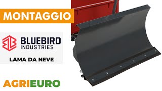 Montaggio Lama da neve per motocarriola Blue Bird Carrier 300