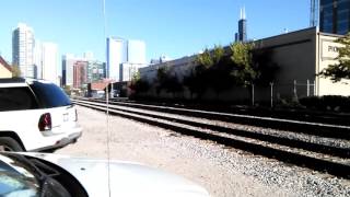 For Acela2017 Railfanning: Metra train with ex-Metra/ex-Marc car