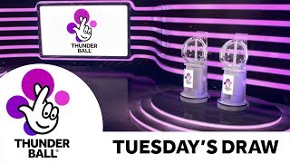 The National Lottery ‘Thunderball' draw results from Tuesday 27th August 2019