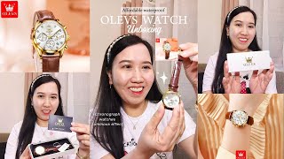 UNBOXING OLEVS WATCH | Chronograph design luminous effect and waterproof watch ⌚❤️