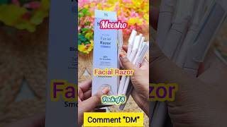 Meesho Facial Razor Pack of 8 Best Quality Long Lasting 100% Safe #meeshofind #meesho #meeshohaul