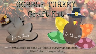 It's Scrapicated, LLC - Gobble Turkey - Craft Kit Instruction