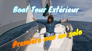 EP53: 🌞Première navigation en solo 🌬⛵et boat tour extérieur.💗