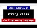 String Class in C++ | Methods and More | CPP Programming Video Tutorial