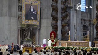 El Papa celebró la Misa de canonización de Mama Antula en la Basílica de San Pedro