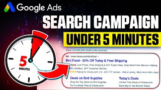 The QUICKEST Google Ads Tutorial | Create a Search Campaign In Under 5 MINUTES!