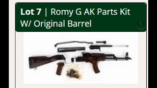 Romanian 'G Kit' Action Preview - History on Sale @PotofgoldestateAuctions