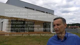 PRODÁNO // Moderní novostavba - Praha východ, obec Mnichovice