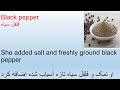 انواع مزه ها انگلیسی انواع ادویه جات انگلیسی taste spice جملات پرکاربرد با مزه ها و ادویه جات