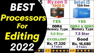 Best Processors for Desktop PC 2022 | Best CPU Processors for Editing | Intel vs AMD Processors