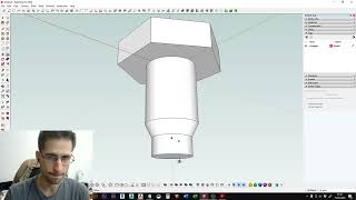 #sketchup #curso #tutorial | Como modelar um Parafuso sextavado detalhado