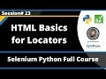 HTML Basics for Locators (Selenium Python - Session 23)