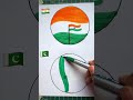 republic day art 🇮🇳🇵🇰 republicday drawing shorts