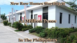 2019 - New Row Homes Starting At 1.1 Million Pesos In The Philippines