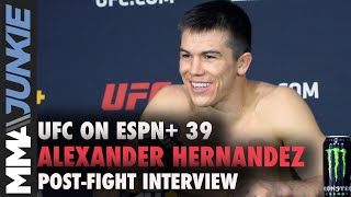 More humble Alexander Hernandez emerges after TKO | UFC on ESPN+ 39 post-fight interview