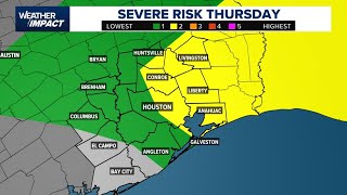 Weather Impact Alert | Strong storms with high wind and tornadoes possible Thursday