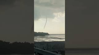 Waterspout Emerges Amid Approaching Storm