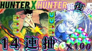 【パズドラ】HUNTER X HUNTER合作 14連抽蛋實測！中八星？八星角色高火力 基路亞 小岡【PAD龍族拼圖】