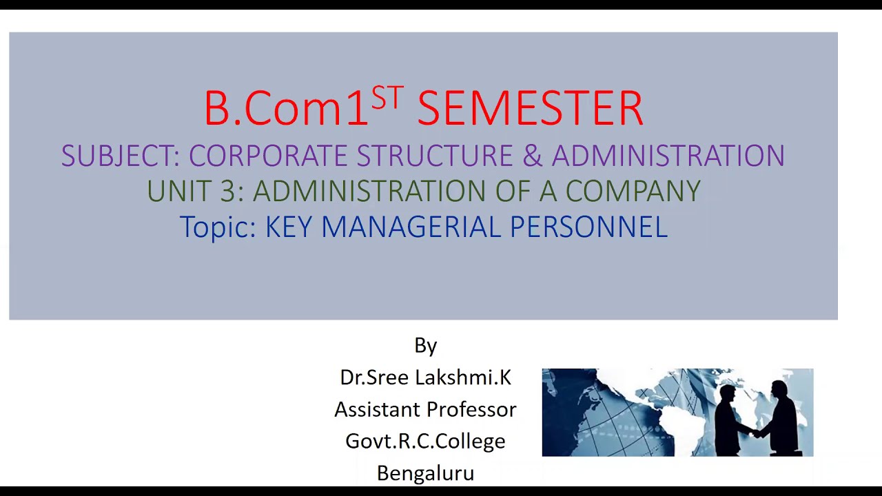 B.Com 1st Semester - YouTube