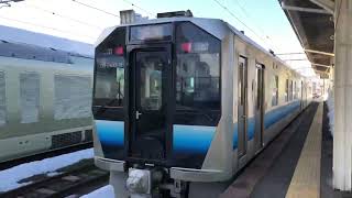 GV-E400系秋ｱｷT119編成1B+T118編成1B構回662D 弘前発車