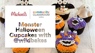 Online Class: Monster Halloween Cupcakes with @wildbakes | Michaels
