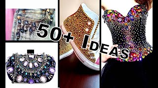 50+ Rhinestone Ideas to Upcycle your Fashion | ep2