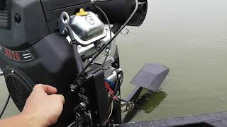 Mud-Skipper 22hp Surface Drive With Clutch on Predator 22hp Engine - Testing Clutch and Hour Meter