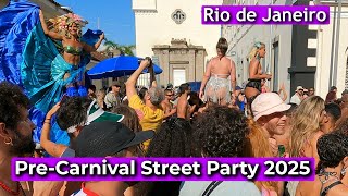 Pre-Carnival 2025 in Downtown Rio de Janeiro, Brazil | Street Carnival