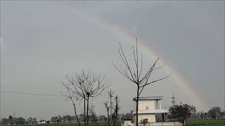 🌈🌈 ਇਹ ਨਜ਼ਾਰਾ ਕਿੱਸ ਕਿੱਸ ਨੇ ਦੇਖਿਆ  #rain #rainbow #youtubeshorts #shortsfeed  ##naturelovers #nature