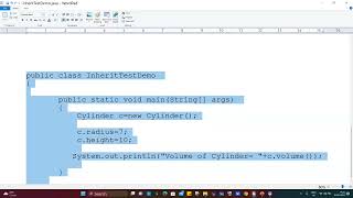 Inheritance in Java- Code part II
