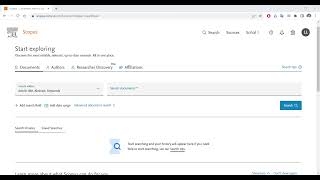 Search Research Articles using Scopus Database