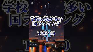 学校の数が多い国ランキング TOP10/地理系/ミニマリオYouTube