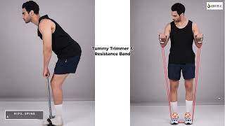 Tummy Trimmer \u0026 Resistance Band Set | Full Body Toning \u0026 Core Strengthening