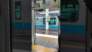 【JR東日本　ドア開閉】JR京浜東北線蒲田駅１番線発車メロディ『蒲田行進曲』＆E233系ドア閉シーン