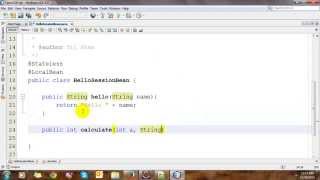 Enterprise Application with EJB in NetBeans