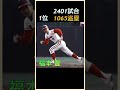 【野球歴史雑学】npb歴代通算盗塁数ランキングtop10 shorts 雑学 プロ野球 盗塁