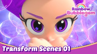 ⭐Magical Transformation Compilation | Purple, Red, Orange | Mermaid Cartoon | Rainbow Bubblegem🌈