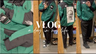 2024 슈프림과 노스페이스 협업 마운틴 자켓 구매 후기 (Supreme x The North Face, 2024 FW week 9) [VLOG、한국어/일본어]