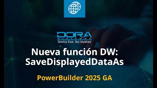 New DW function: SaveDisplayedDataAs in PowerBuilder 2025 GA!
