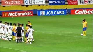 2012 ベガルタ仙台 vs 川崎フロンターレ戦　リャンFK → CK → FK直接ゴール