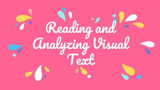 Analyzing Visual Text