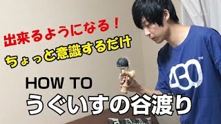 ちょっと意識するだけでできる？？！[けん玉]How to うぐいすの谷渡り [てる]