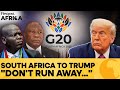 South Africa Responds To Trump's G20 Summit Boycott | Firstpost Africa | N18G
