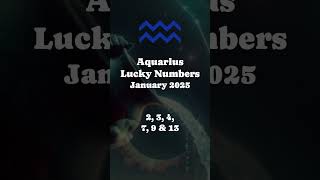 Aquarius Horoscope on Lucky Numbers in January 2025#manifest #winningnumbers # as #astrology