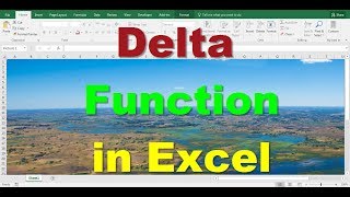 Delta Function in Excel