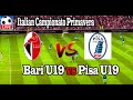 Live Football Bari U19 vs Pisa U19 ll Live Italian Campionato Primavera