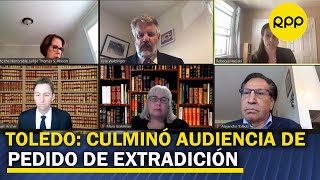 EE.UU: Culminó audiencia de pedido de extradición del expdte. Alejandro Toledo