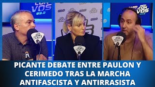 Esteban Paulon y Fernando Cerimedo debaten en No dejes para mañana, con Romina Manguel.